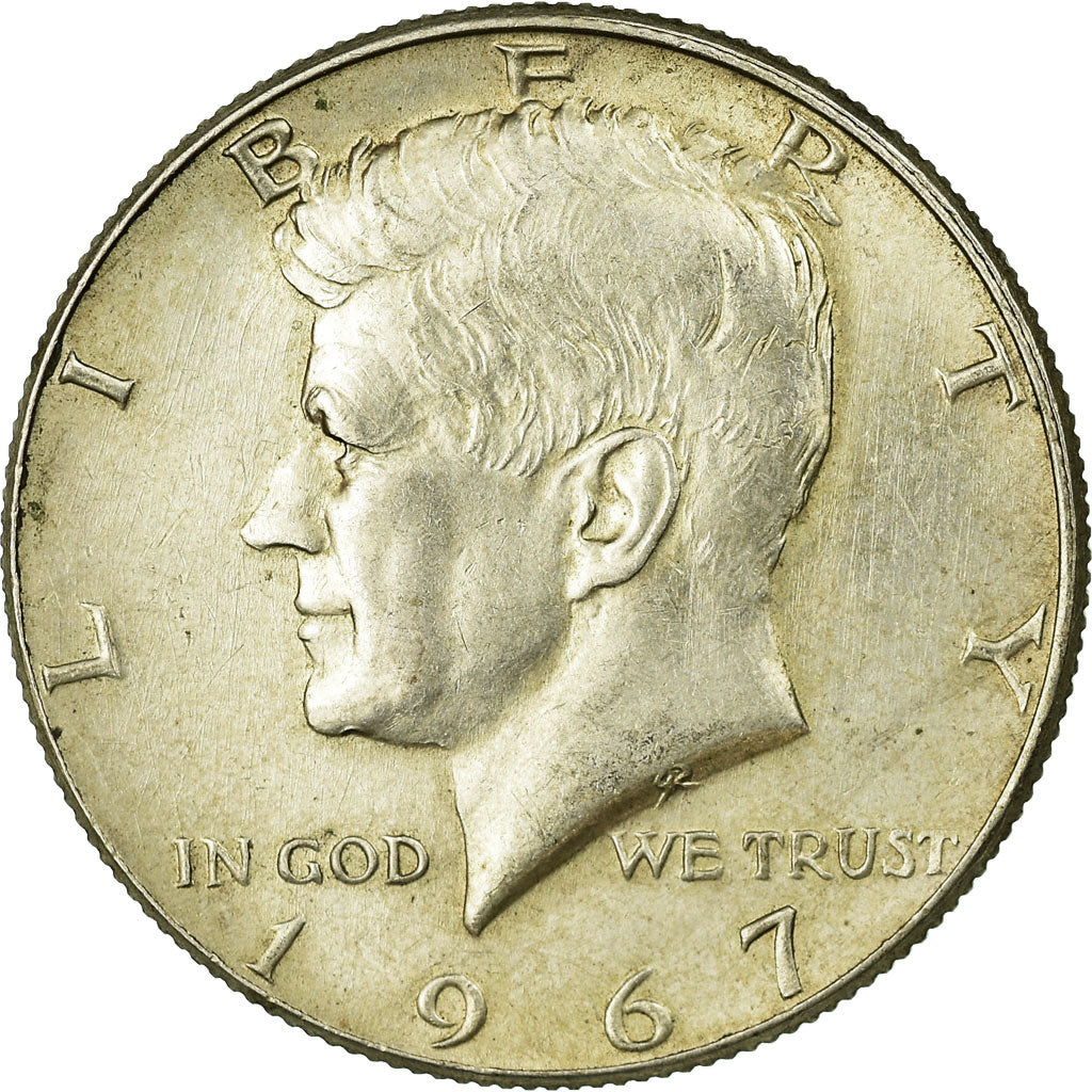 Coin, United States, Kennedy Half Dollar, Half Dollar, 1967, U.S. Mint