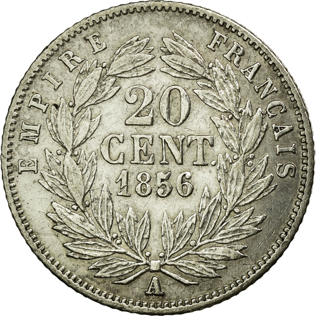 Coin, France, Napoleon III, Napoléon III, 20 Centimes, 1856, Paris, AU(55-58)