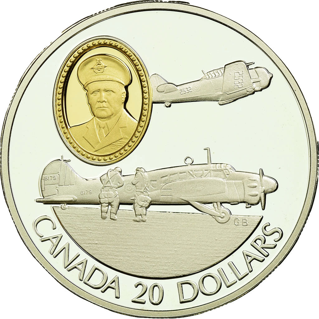 Moneda, Canadá, Elizabeth II, 20 Dollars, 1990, Royal Canadian Mint, Ottawa