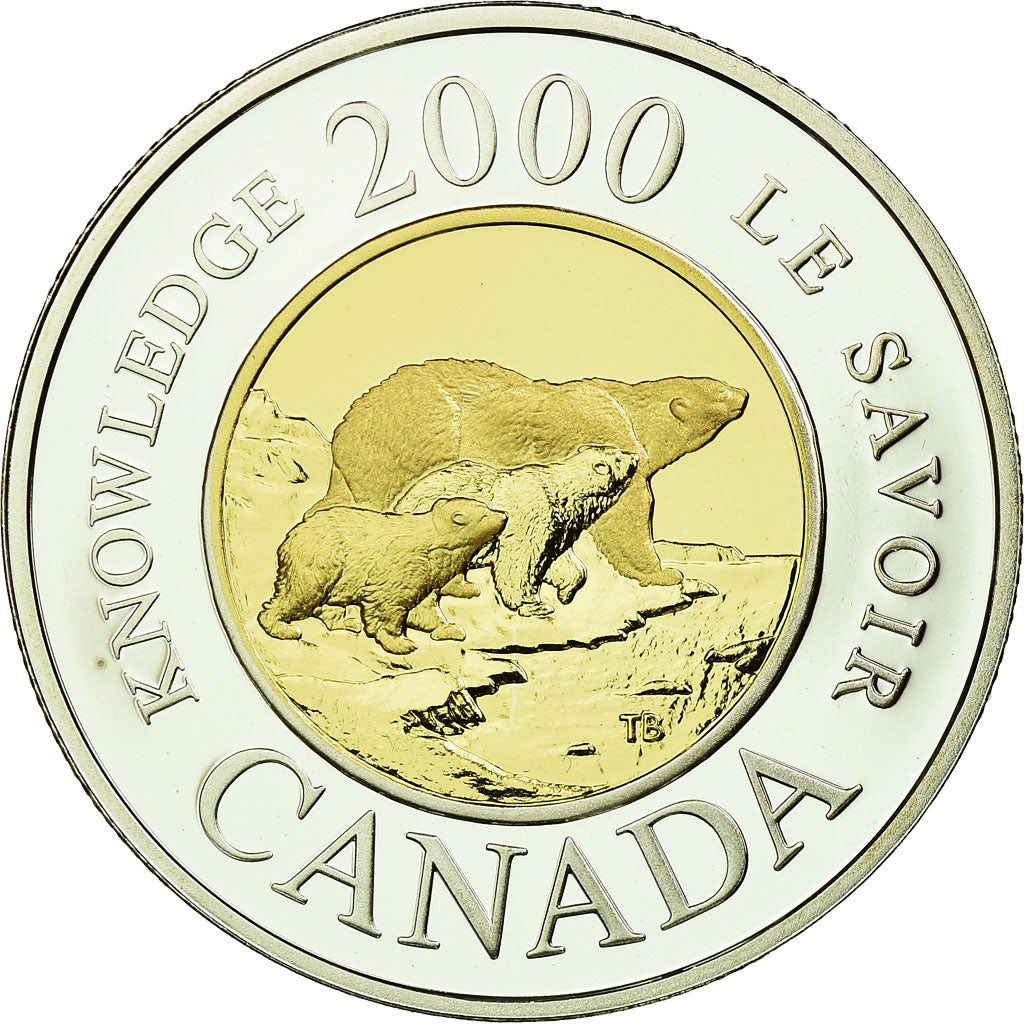 Coin, Canada, Elizabeth II, 2 Dollars, 2000, Royal Canadian Mint, Ottawa, Proof