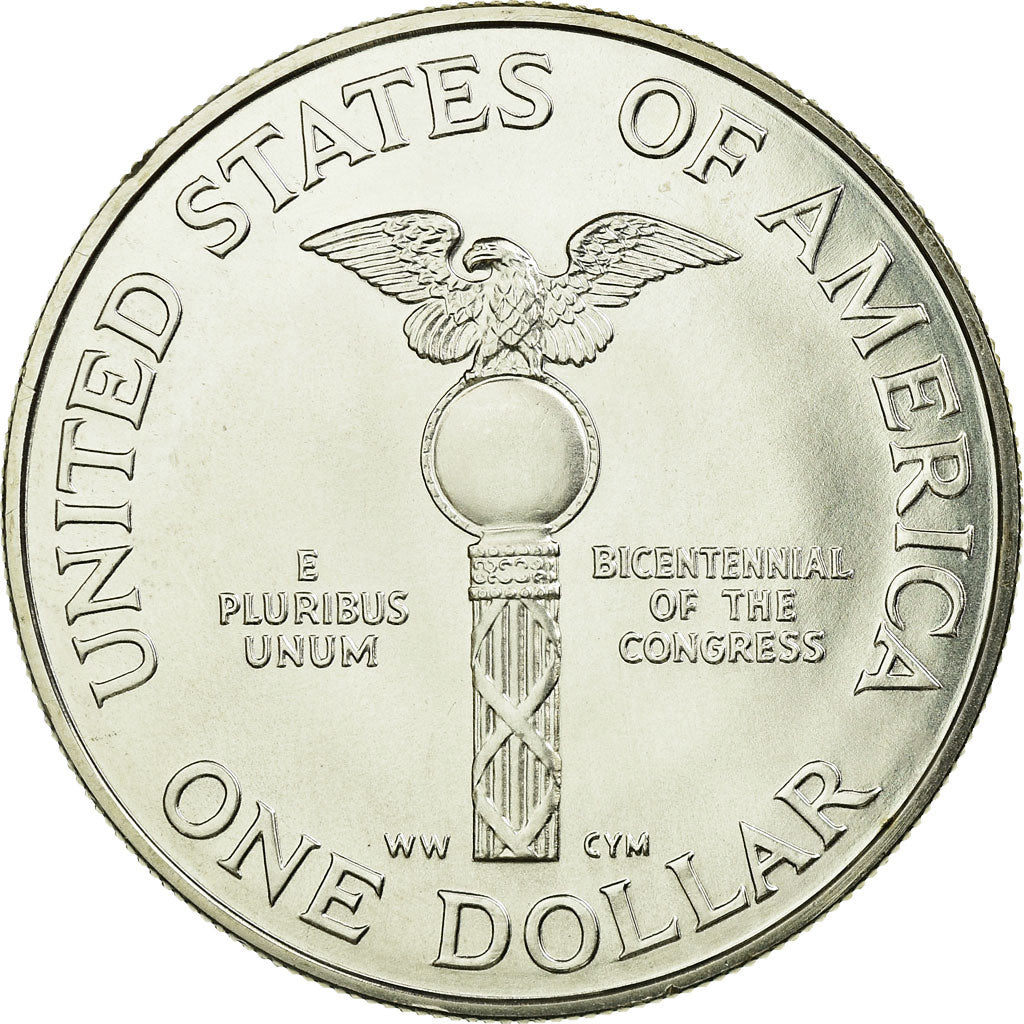 Coin, United States, Dollar, 1989, U.S. Mint, Denver, MS(65-70), Silver, KM:225
