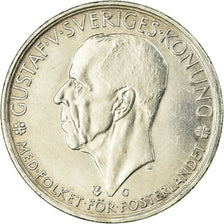 Coin, Sweden, Gustaf V, 5 Kronor, 1935, AU(55-58), Silver, KM:806