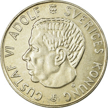 Coin, Sweden, Gustaf VI, 5 Kronor, 1955, AU(55-58), Silver, KM:829