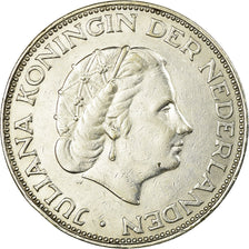 Coin, Netherlands, Juliana, 2-1/2 Gulden, 1961, EF(40-45), Silver, KM:185