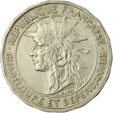 Münze, Guadeloupe, 50 Centimes, 1921, Paris, VZ, Copper-nickel, KM:45