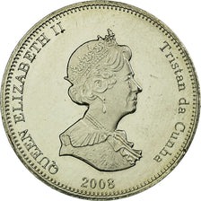 Coin, Tristan Da Cunha, Elizabeth II, 5 Pence, 2008, Franklin Mint, MS(65-70)