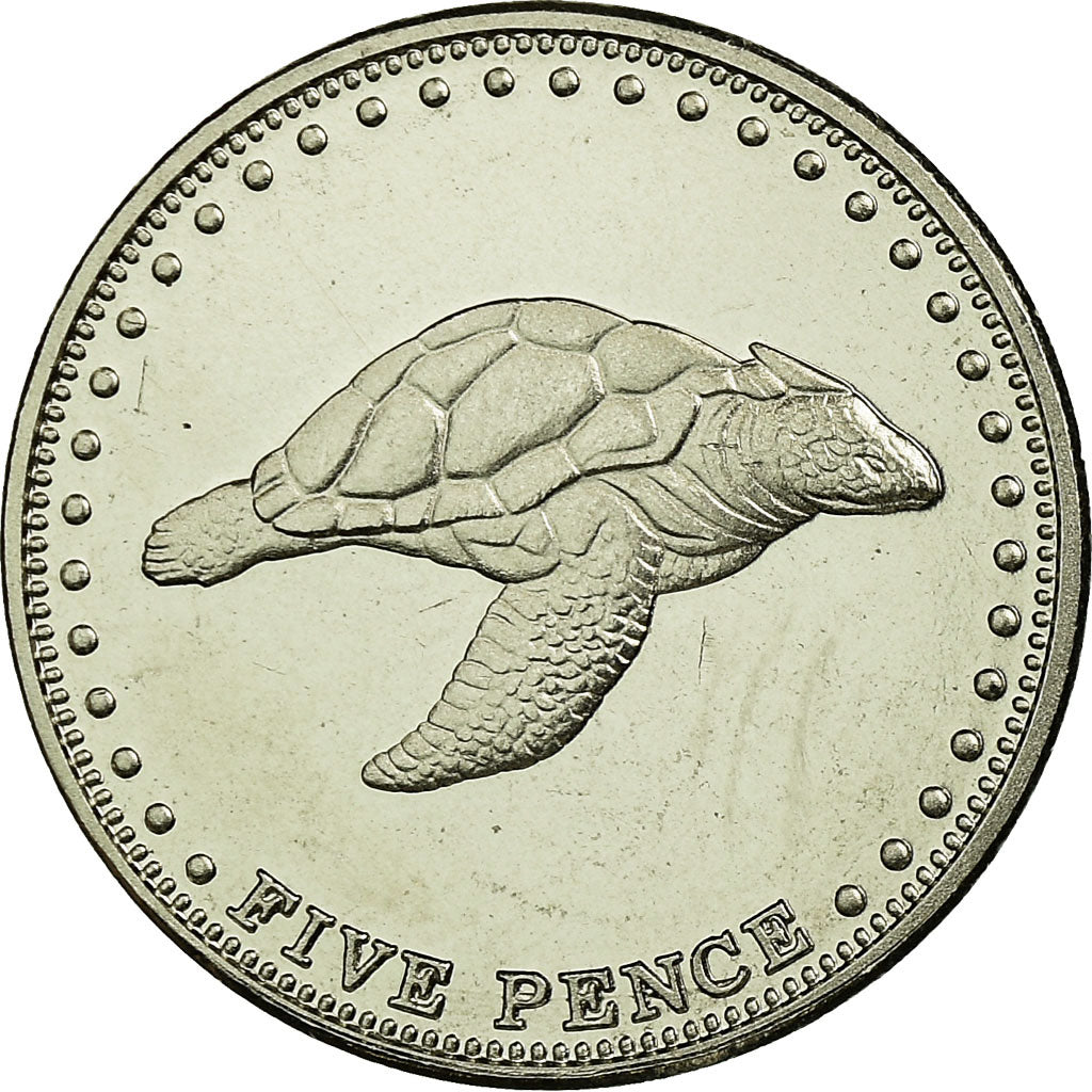 Coin, Tristan Da Cunha, Elizabeth II, 5 Pence, 2008, Franklin Mint, MS(65-70)