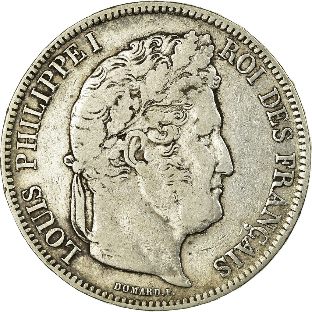 Coin, France, Louis-Philippe, 5 Francs, 1841, Lille, VF(30-35), Silver