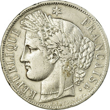 Moneta, Francia, Cérès, 5 Francs, 1849, Paris, MB+, Argento, KM:761.1