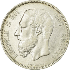 Coin, Belgium, Leopold II, 5 Francs, 5 Frank, 1868, EF(40-45), Silver, KM:24