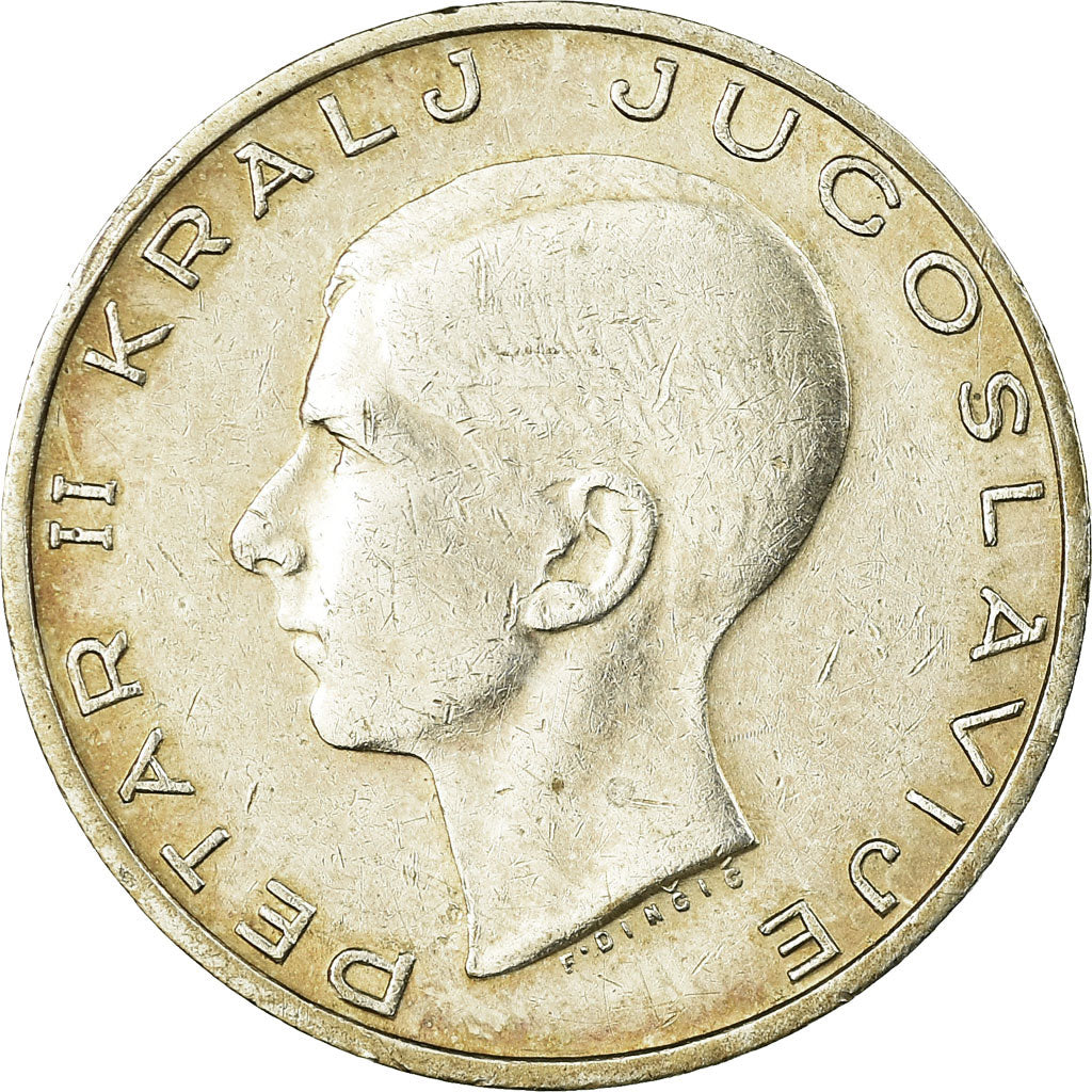 Coin, Yugoslavia, Petar II, 20 Dinara, 1938, EF(40-45), Silver, KM:23