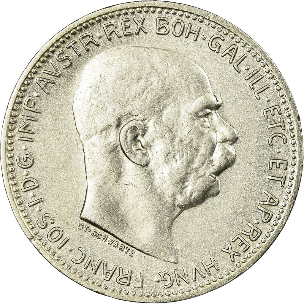 Coin, Austria, Franz Joseph I, Corona, 1915, AU(55-58), Silver, KM:2820