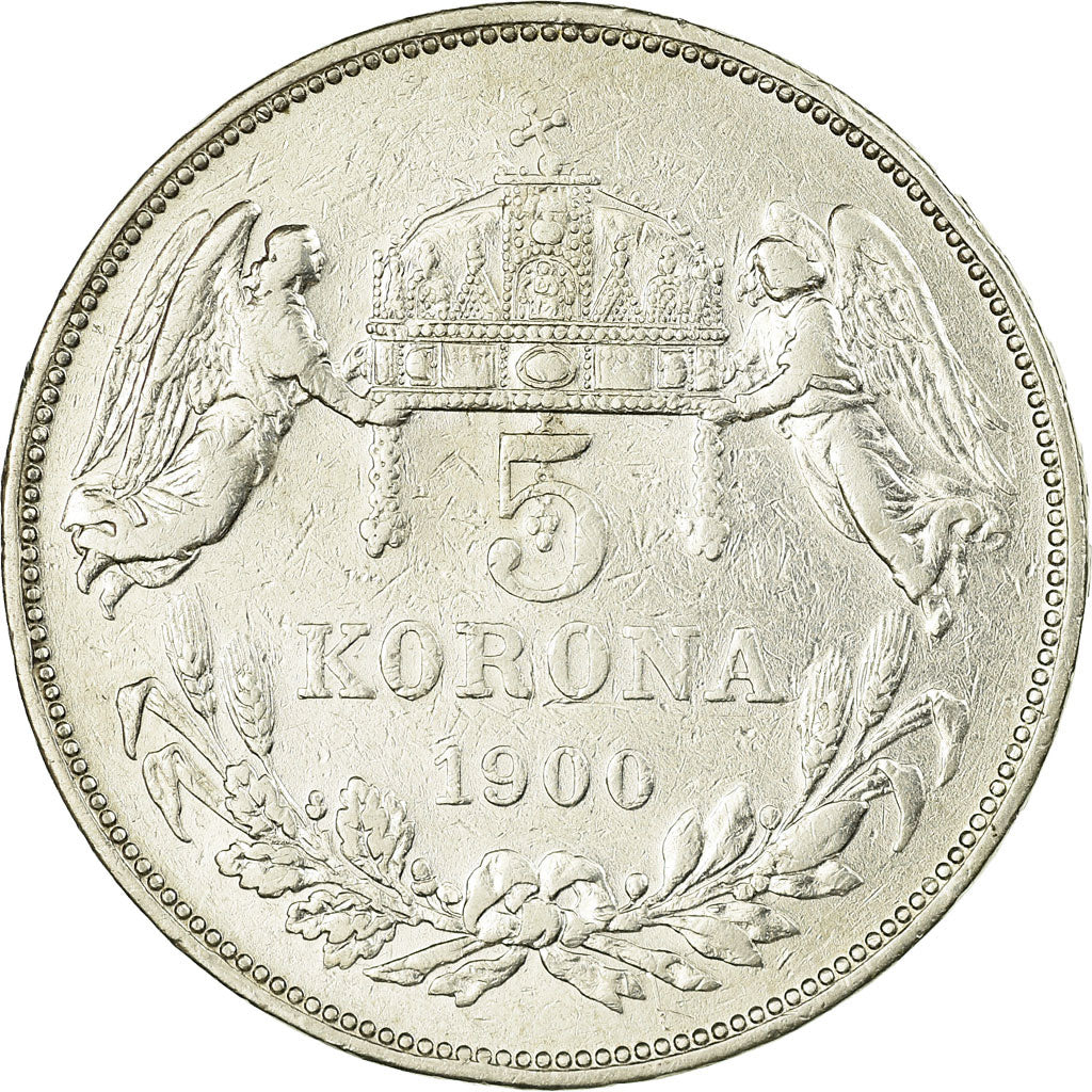 Coin, Austria, Franz Joseph I, 5 Corona, 1900, VF(30-35), Silver, KM:2807