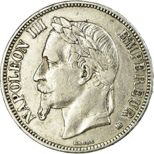 Coin, France, Napoléon III, 5 Francs, 1869, Strasbourg, EF(40-45), Silver