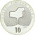 Finlandia, 10 Euro, 2010, Vantaa, Proof, MS(63), Srebro, KM:151