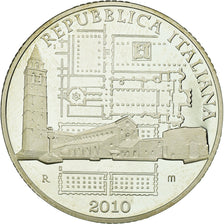 Itália, 10 Euro, 2010, Proof, MS(63), Prata, KM:334