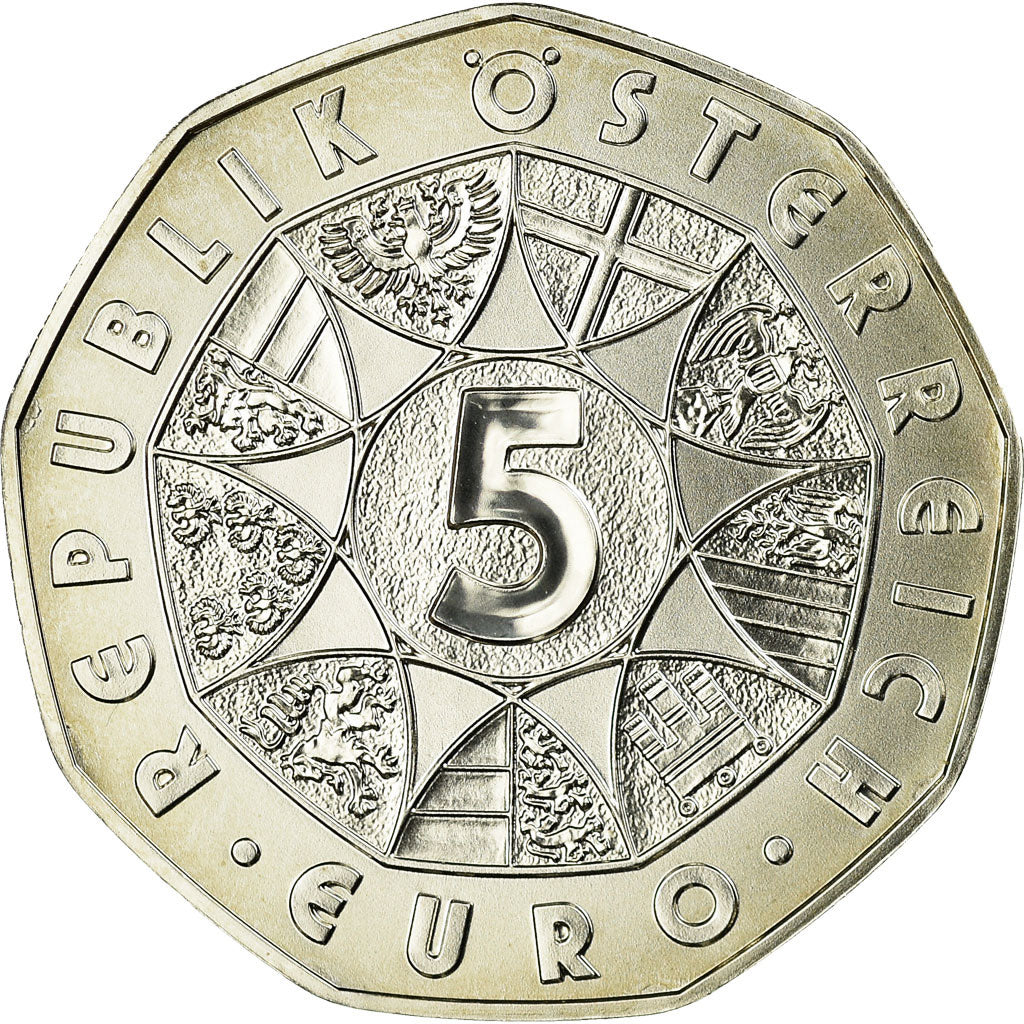 Austria, 5 Euro, 2008, MS(65-70), Silver, KM:3156