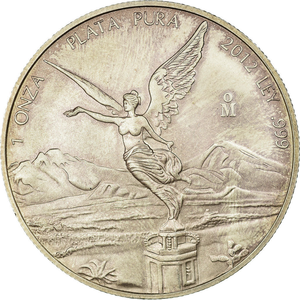 Moneta, Messico, Onza, Troy Ounce of Silver, 2012, Mexico City, SPL, Argento