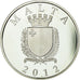 Malta, 10 Euro, 2012, Proof, FDC, Plata