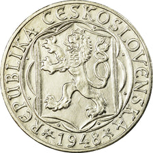 Coin, Czechoslovakia, 100 Korun, 1948, MS(63), Silver, KM:26