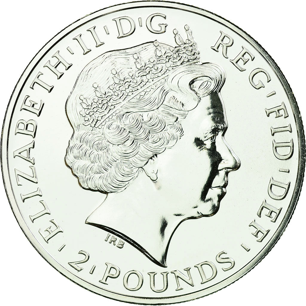 Coin, Great Britain, Elizabeth II, 2 Pounds, 2011, MS(65-70), Silver, KM:1230