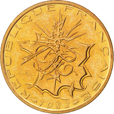 FRANCE, Mathieu, 10 Francs, 1982, KM #940, AU(55-58), Nickel-Brass, 26, Gadoury.