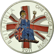 Munten, Groot Bretagne, Elizabeth II, 2 Pounds, 2011, Colorised, FDC, Zilver