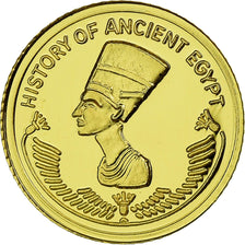 Moneda, Fiji, History of Ancient Egypt, 10 Dollars, 2010, FDC, Oro
