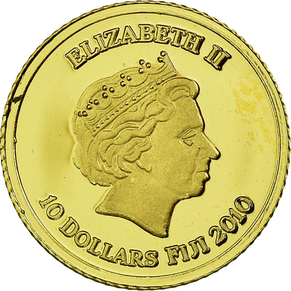 Coin, Fiji, History of Ancient Egypt, 10 Dollars, 2010, MS(65-70), Gold