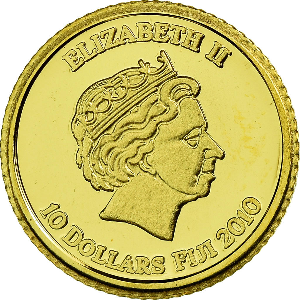 Coin, Fiji, History of Ancient Egypt, 10 Dollars, 2010, MS(65-70), Gold