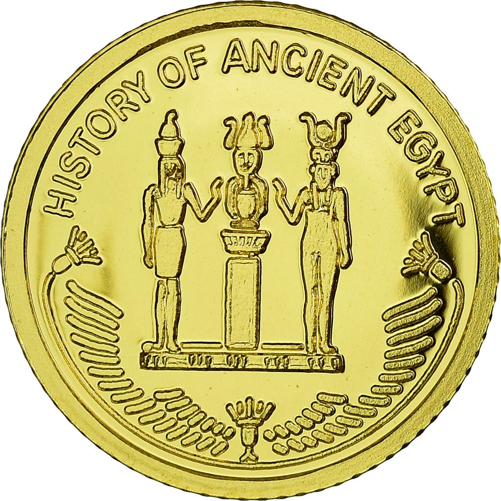 Coin, Fiji, History of Ancient Egypt, 10 Dollars, 2010, MS(65-70), Gold