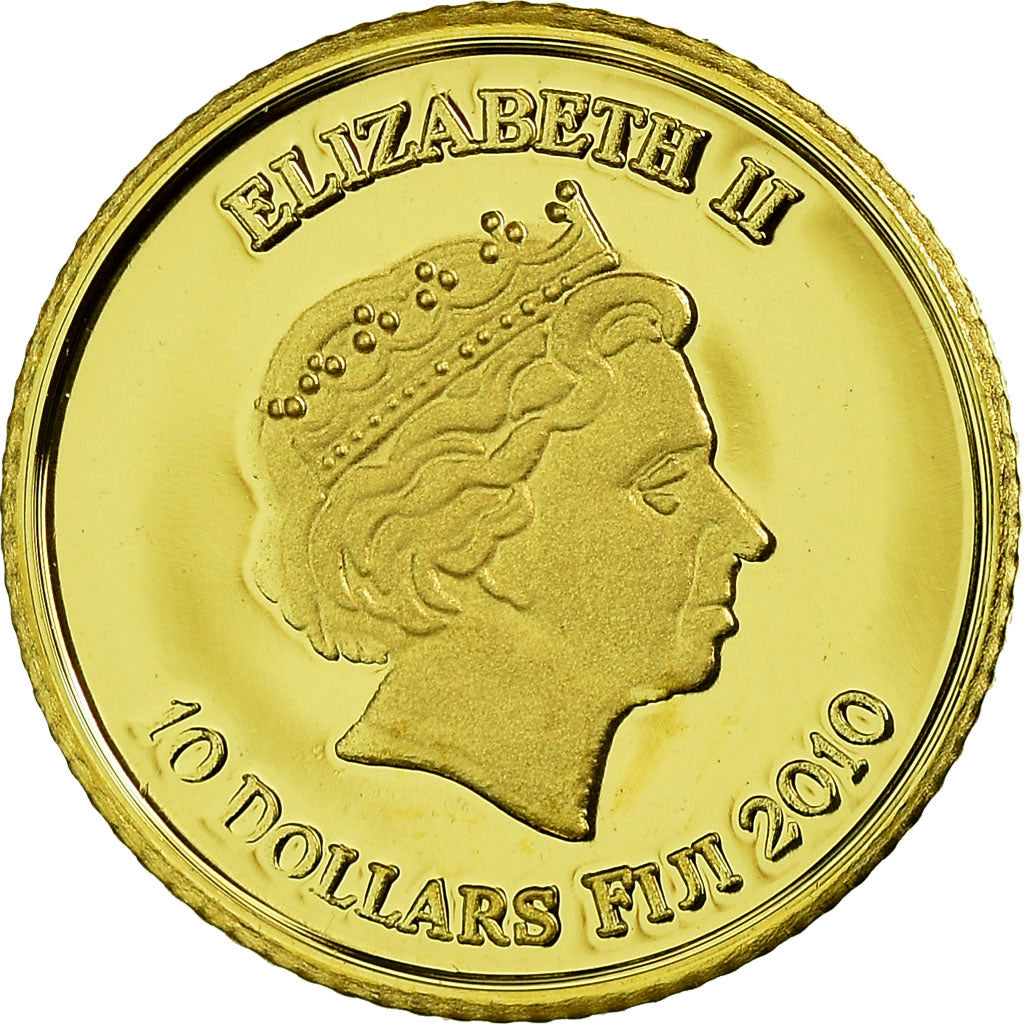 Coin, Fiji, History of Ancient Egypt, 10 Dollars, 2010, MS(65-70), Gold