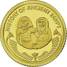 Moneta, Figi, History of Ancient Egypt, 10 Dollars, 2010, FDC, Oro