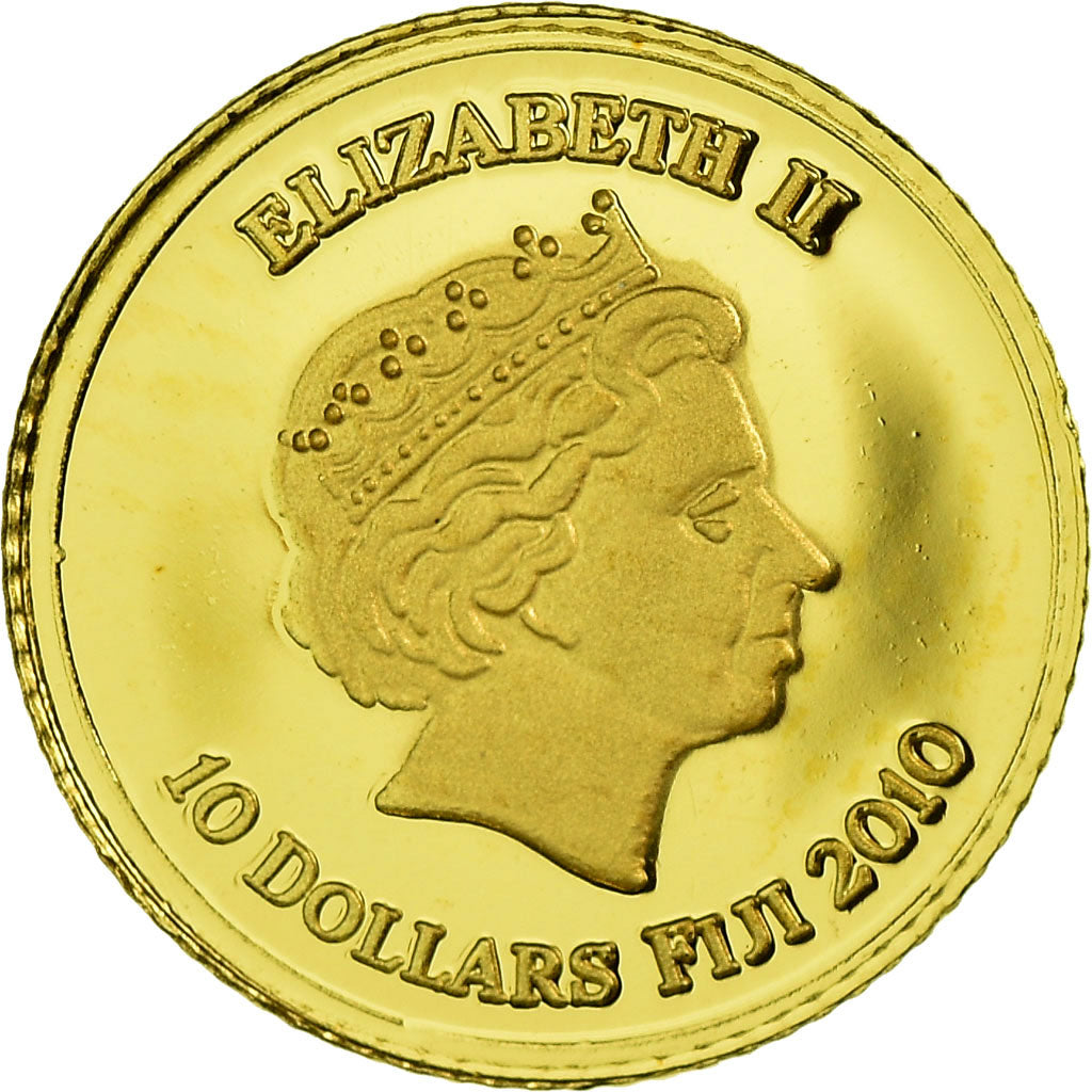 Coin, Fiji, History of Ancient Egypt, 10 Dollars, 2010, MS(65-70), Gold