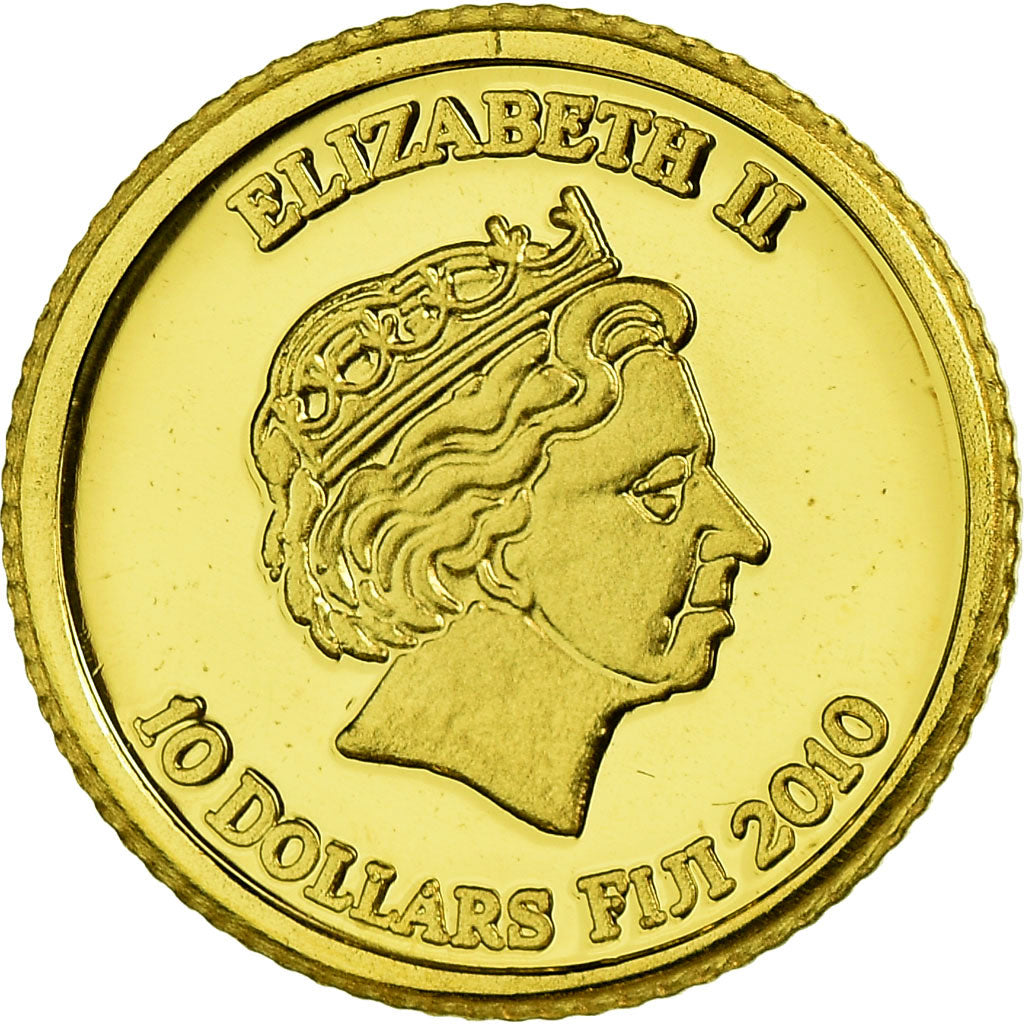 Coin, Fiji, History of Ancient Egypt, 10 Dollars, 2010, MS(65-70), Gold