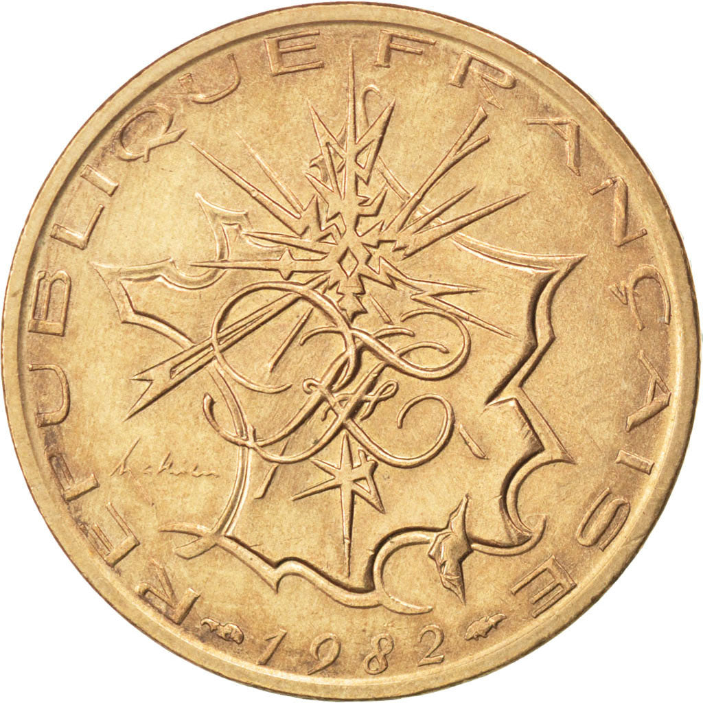 FRANCE, 10 Francs, 1982, KM #940, AU(50-53), Cupro-nickel Aluminium, Gadoury...