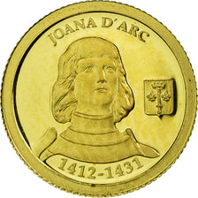 Coin, Andorra, Jeanne d'Arc, Diner, 2012, Proof, MS(65-70), Gold, KM:410