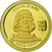 Coin, Andorra, Jeanne d'Arc, Diner, 2012, Proof, MS(65-70), Gold, KM:410