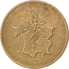 Francia, Mathieu, 10 Francs, 1977, BB, Nichel-ottone, KM:940, Gadoury:814