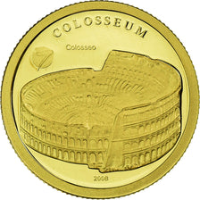 Coin, Mongolia, Colisée, 1000 Togrog, 2008, MS(65-70), Gold