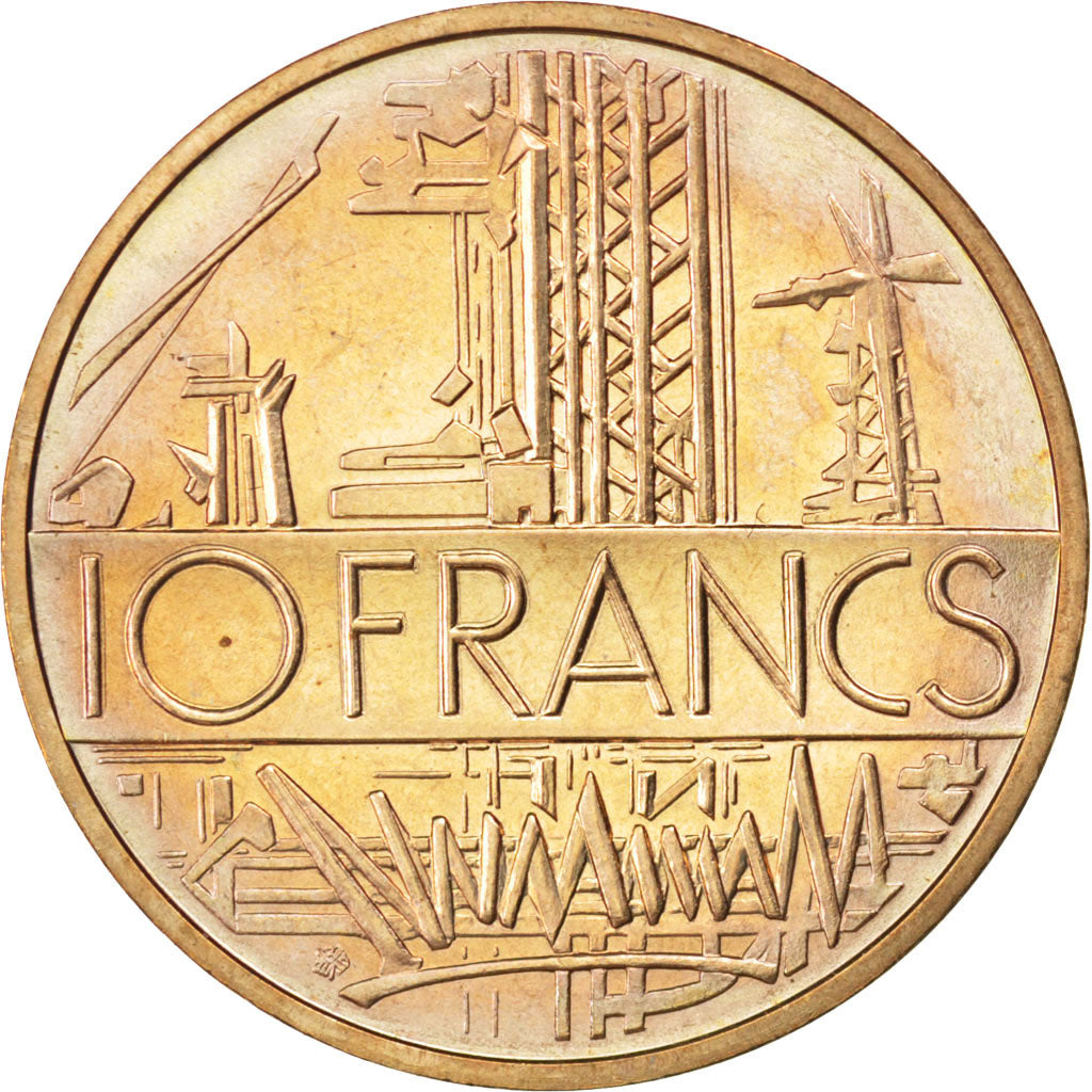 Vème République, 10 Francs Mathieu, 1983, KM 940