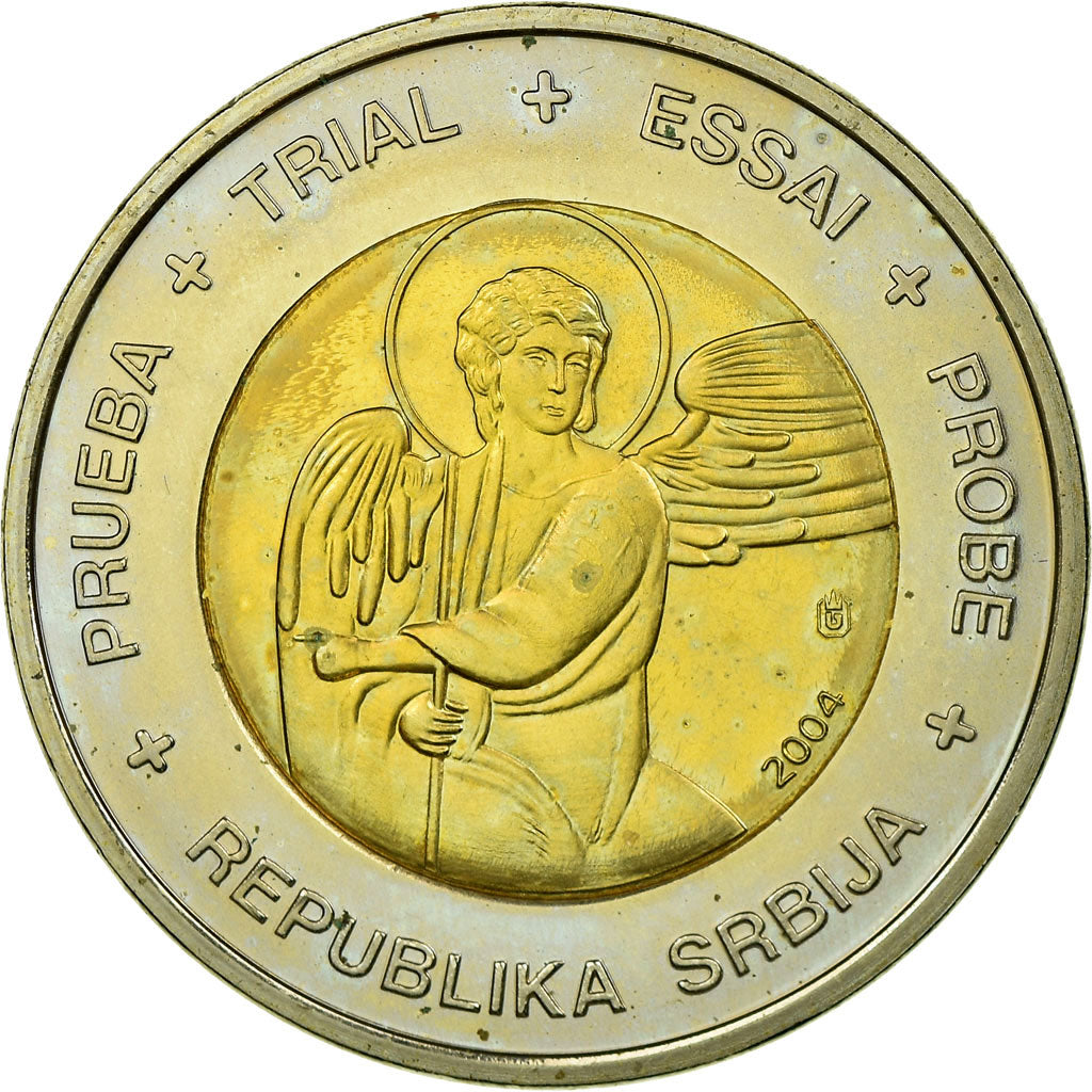 Serbia, Fantasy euro patterns, 2 Euro, 2004, MS(63), Bi-Metallic
