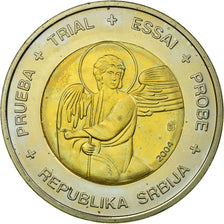 Serbia, Fantasy euro patterns, 2 Euro, 2004, MS(63), Bi-Metallic