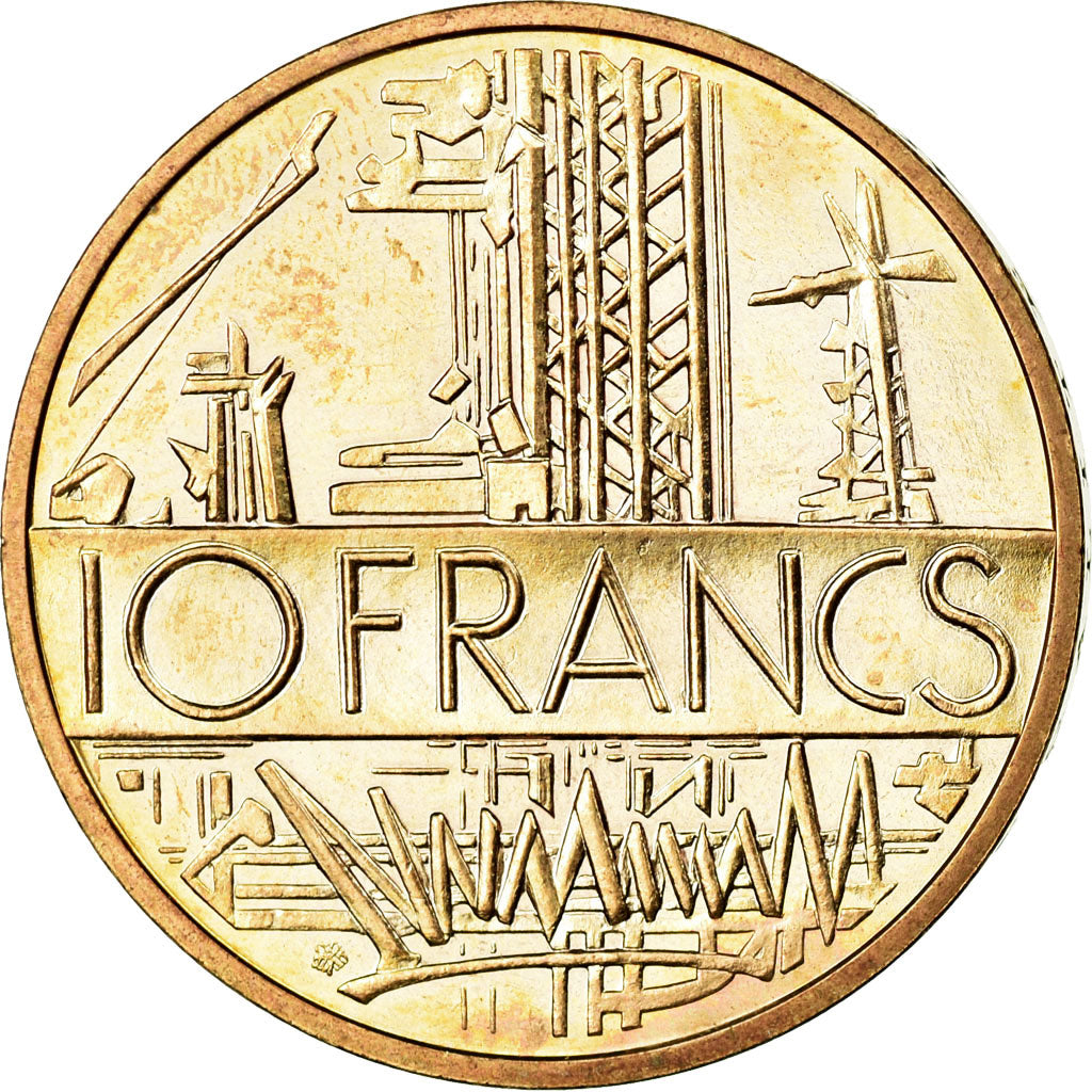 Coin, France, Mathieu, 10 Francs, 1981, MS(65-70), Nickel-brass, KM:940