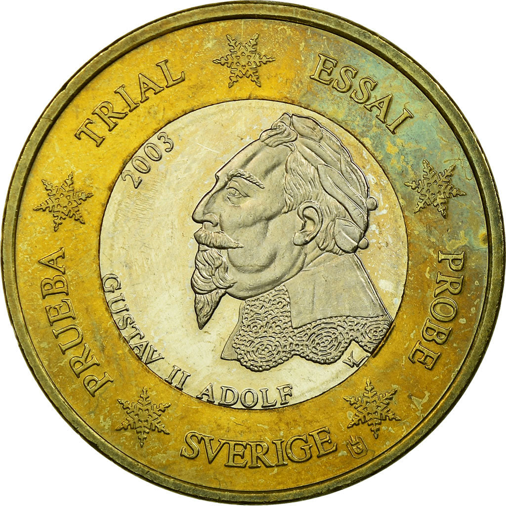 Sweden, Fantasy euro patterns, Euro, 2003, EF(40-45), Bi-Metallic