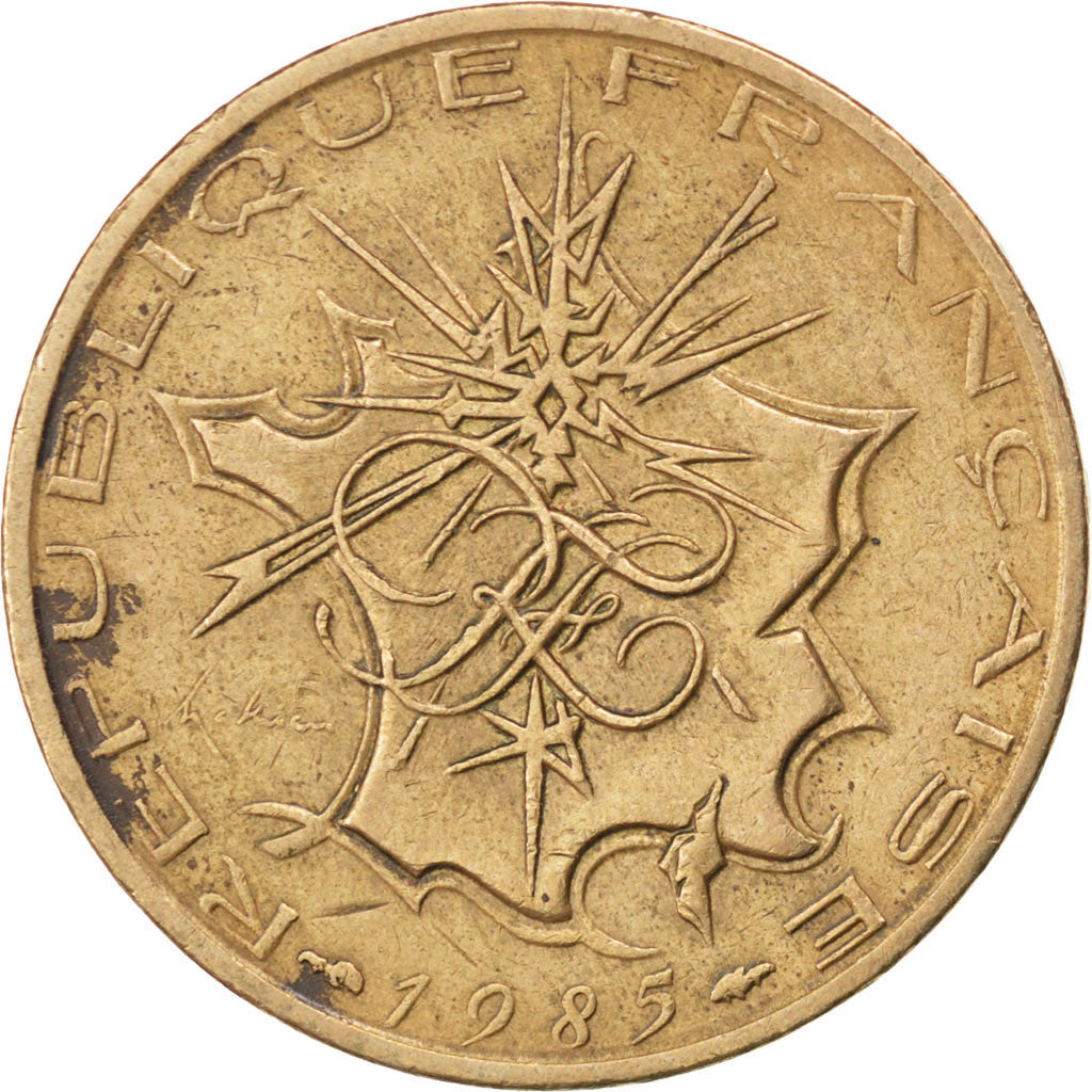 Vème République, 10 Francs Mathieu, 1985, KM 940
