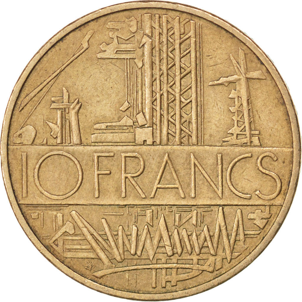 Vème République, 10 Francs Mathieu, 1985, KM 940