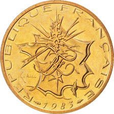 FRANCE, Mathieu, 10 Francs, 1983, KM #940, MS(65-70), Nickel-Brass, 26, Gadoury.