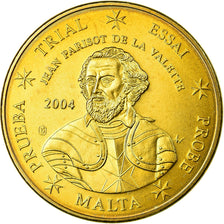 Malta, Fantasy euro patterns, 50 Euro Cent, 2004, MS(63), Mosiądz
