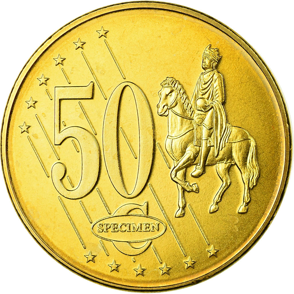 Malta, Fantasy euro patterns, 50 Euro Cent, 2004, MS(63), Latão